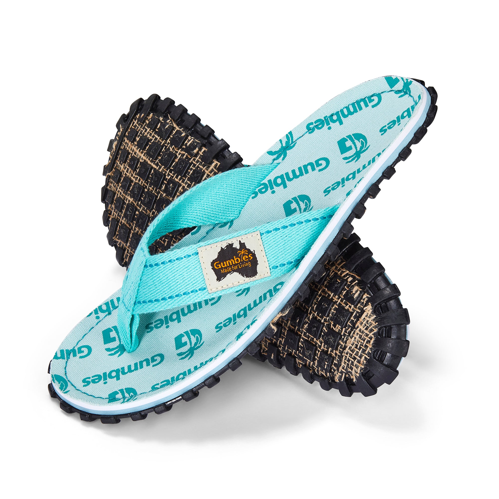 Islander Flip-Flops - Women's - Mint Multi Logo