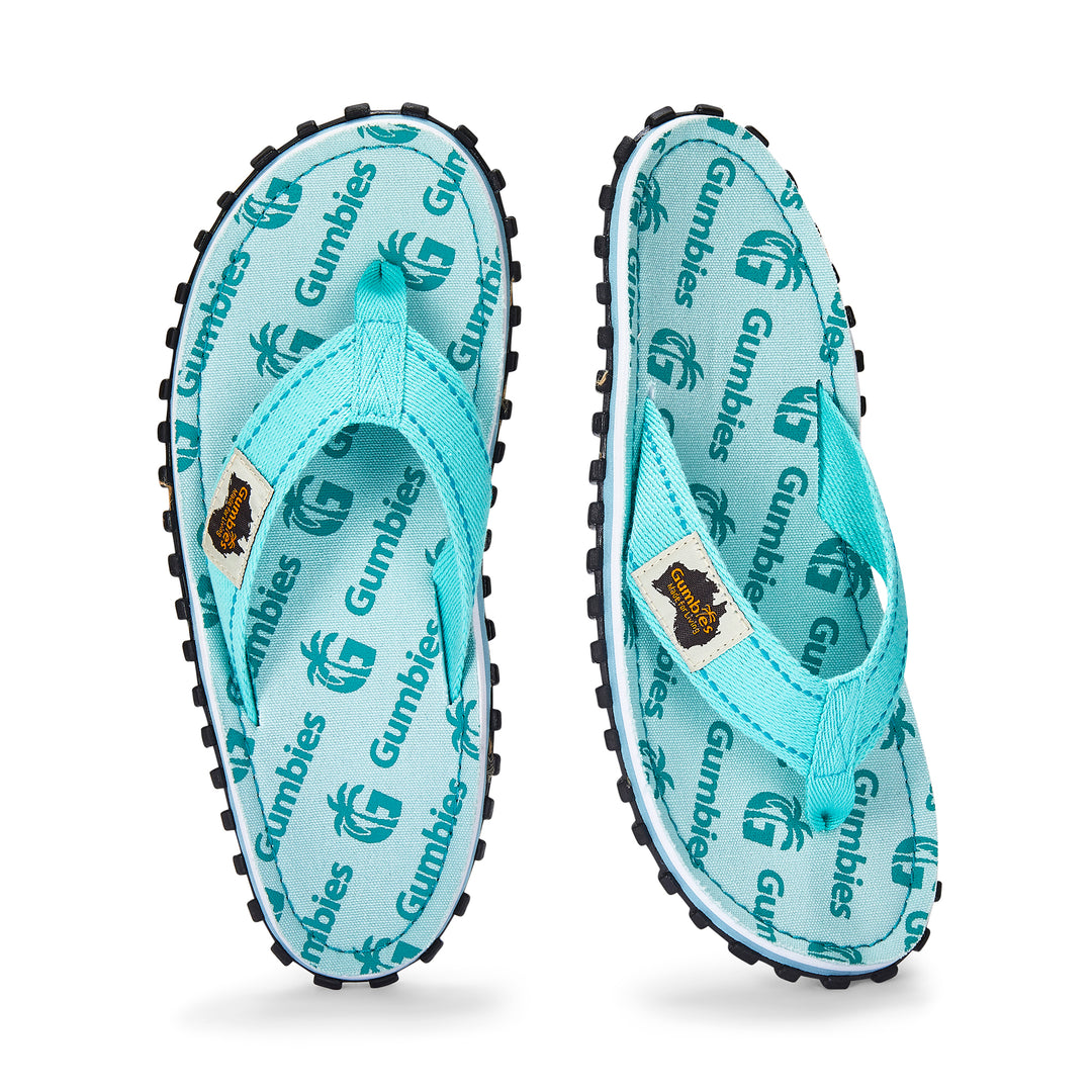 Islander Flip-Flops - Women's - Mint Multi Logo