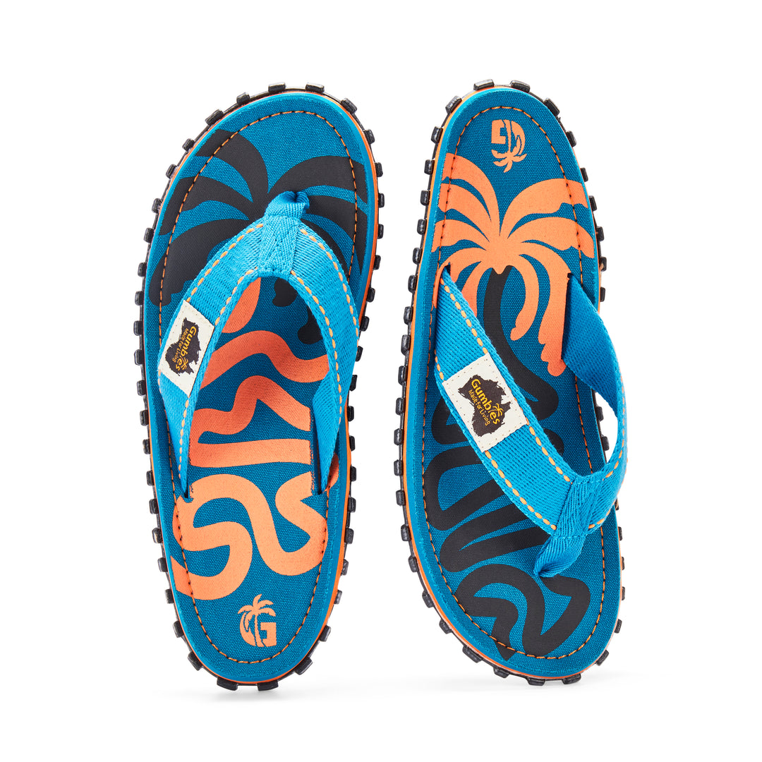 Islander Flip-Flops - Men's - Blue Palmetto