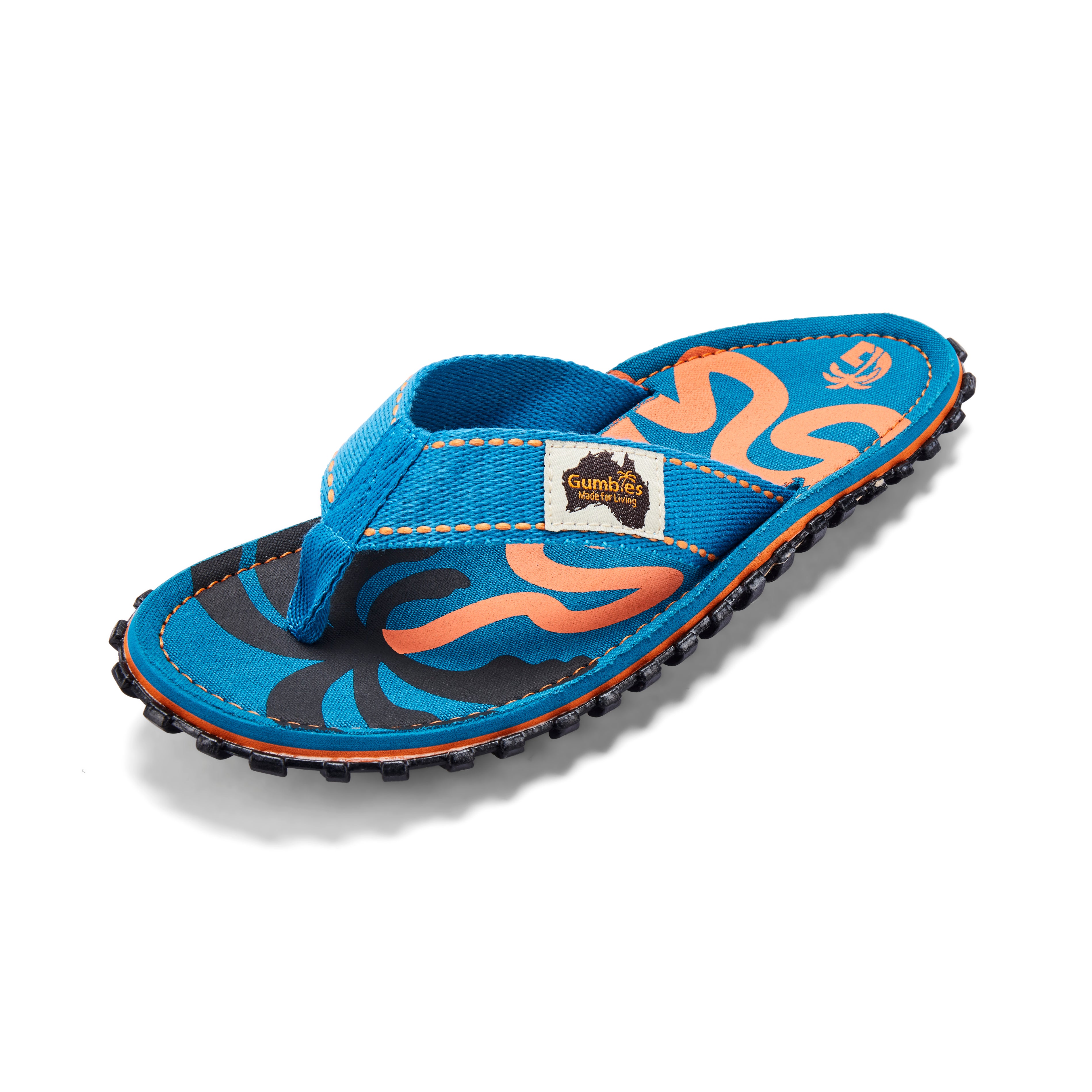 Islander Flip-Flops - Men's - Blue Palmetto