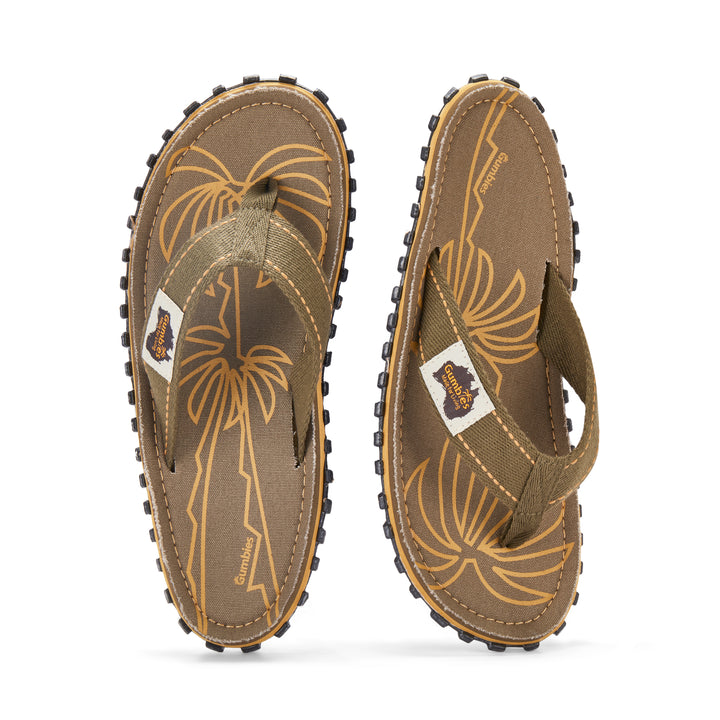 Islander Flip-Flops - Men's - Palm Leaf Khaki