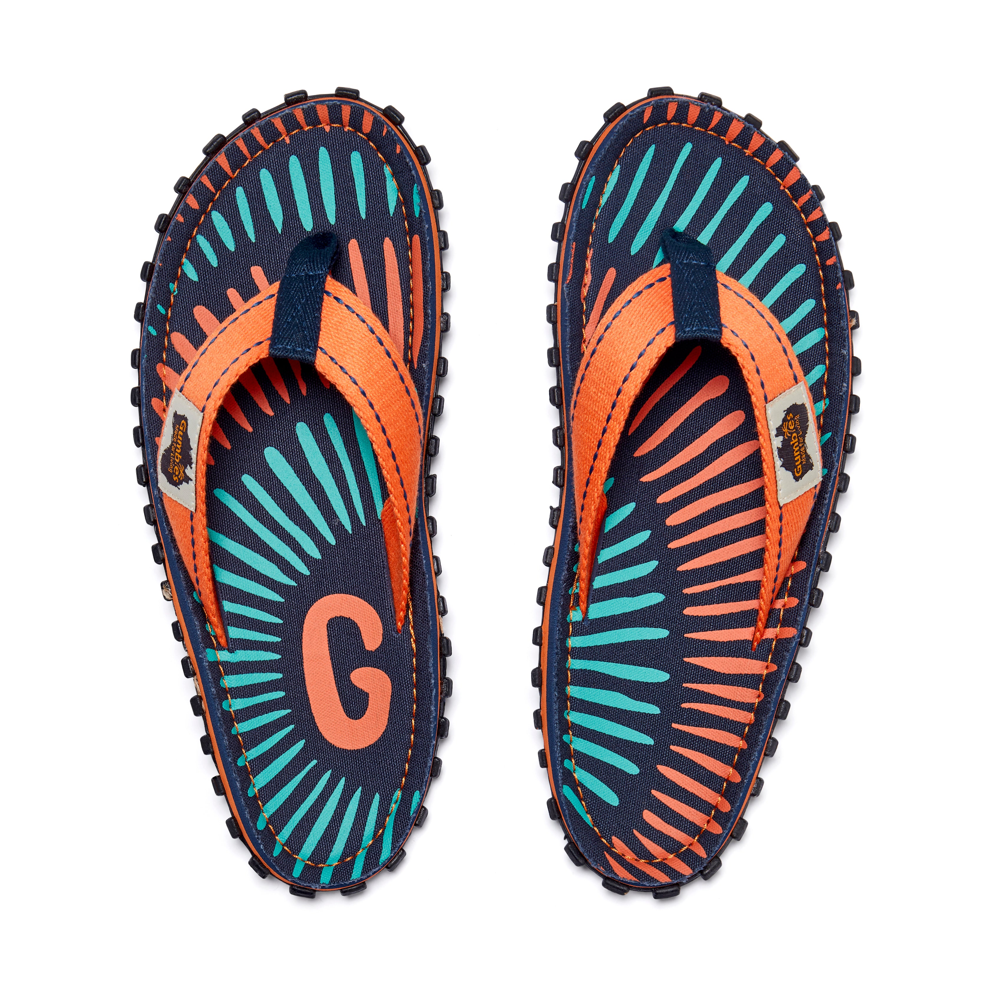 Islander Flip-Flops - Men's - Tangerine Burst