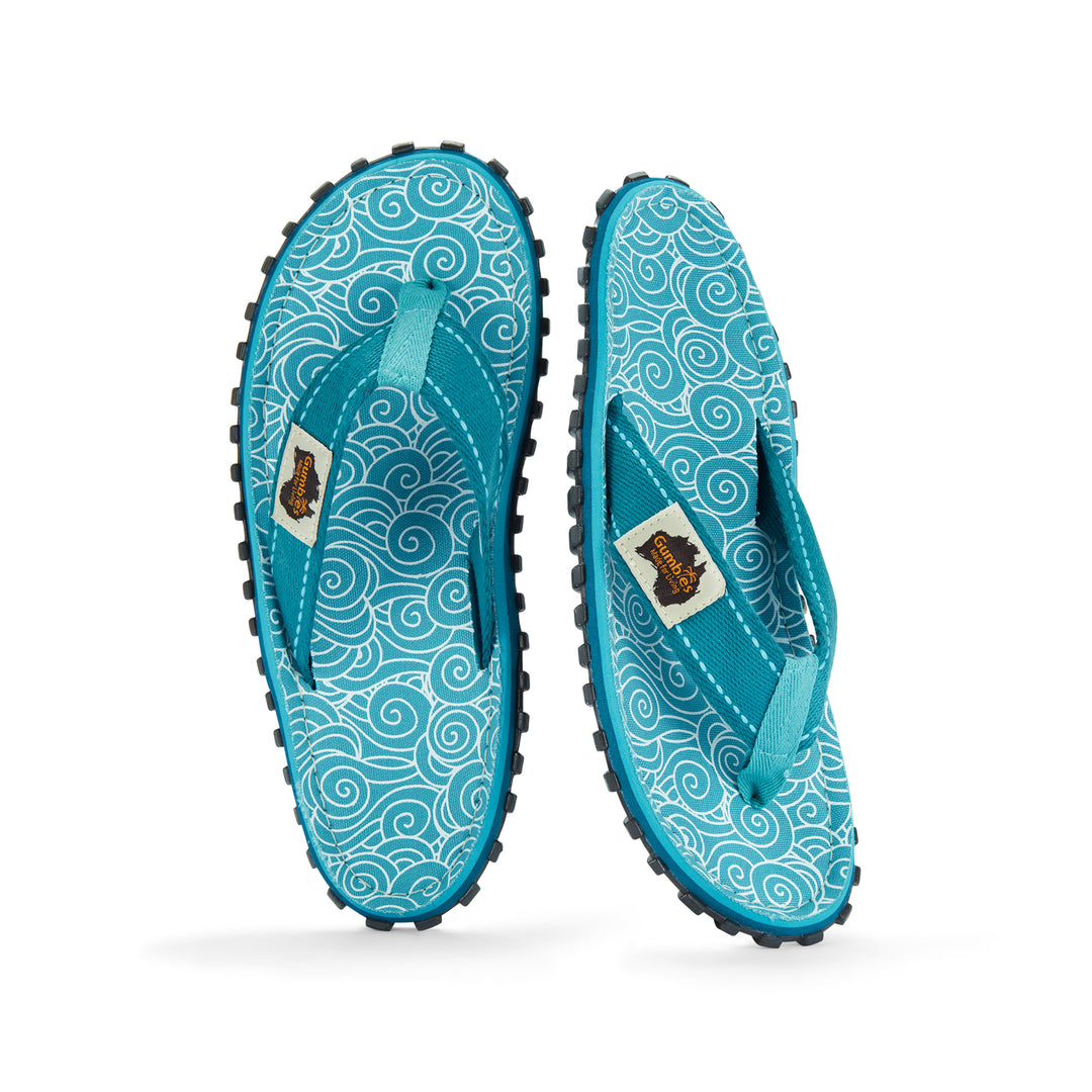 Islander Flip-Flops - Women's - Turquoise Swirls