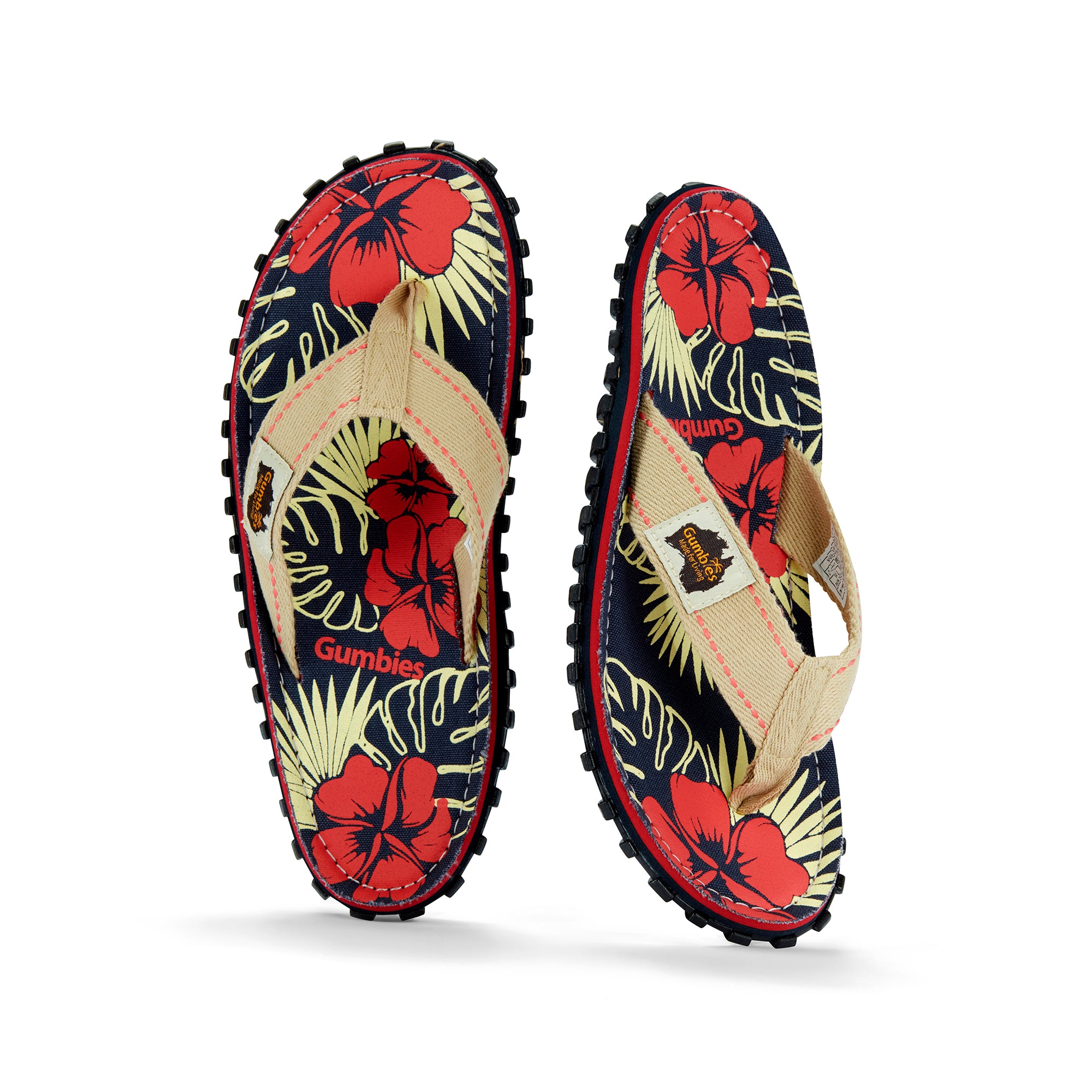 Islander Flip-Flops - Women's - Denim Hibiscus