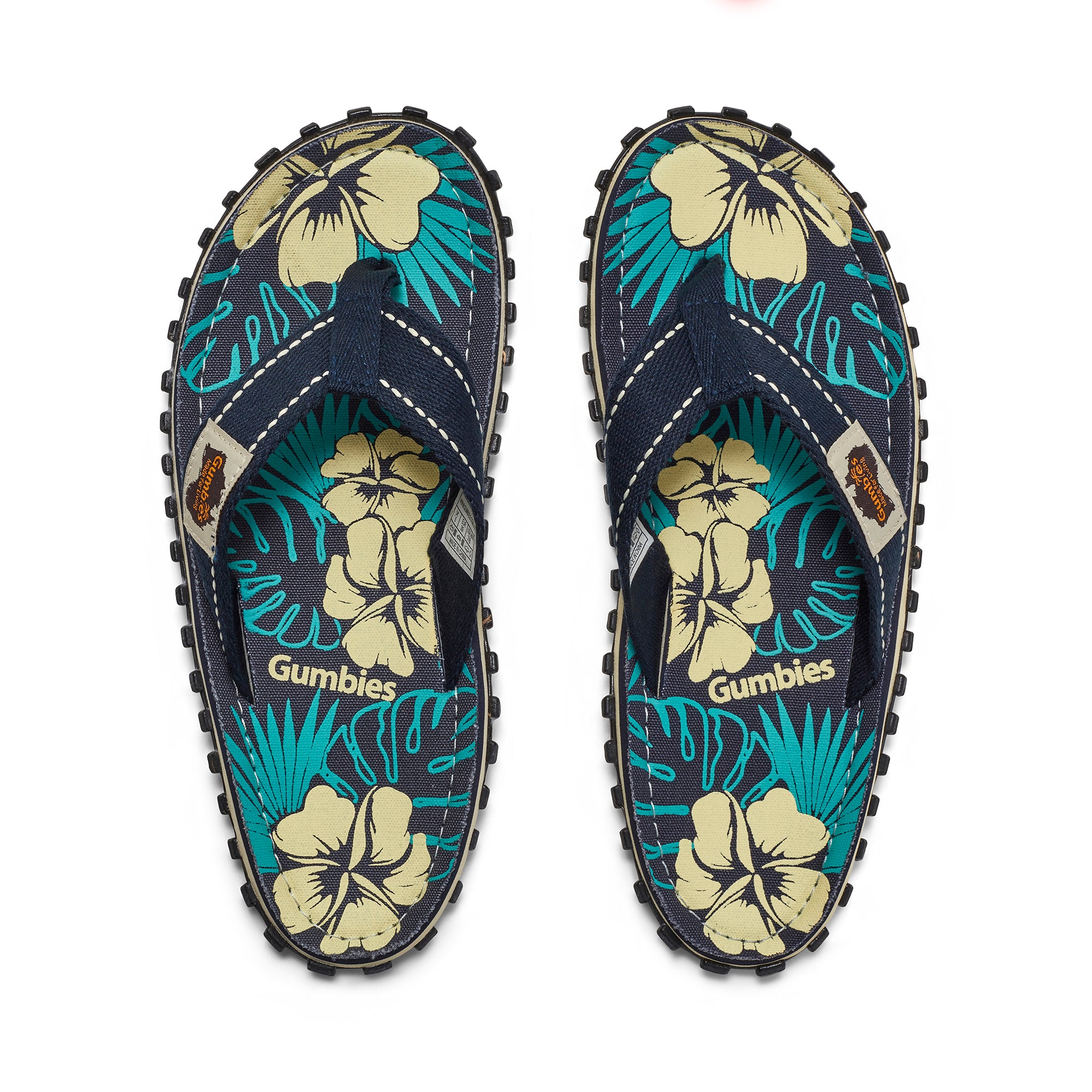 Islander Flip-Flops - Women's - Blue Hibiscus