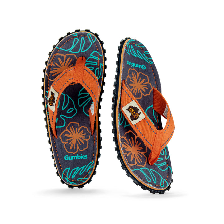 Islander Flip-Flops - Women's - Orange Hibiscus