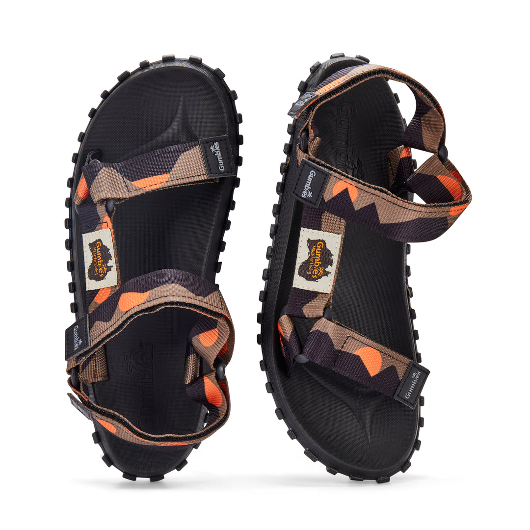 Scrambler Sandals - Women's - Khaki & Orange