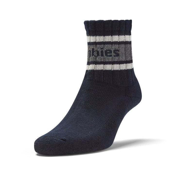 GUM Crew Sock - Women's - Navy & Grey