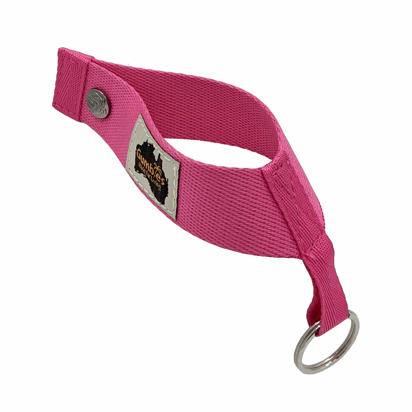 Flip-Fob Key Ring - Solid Pink