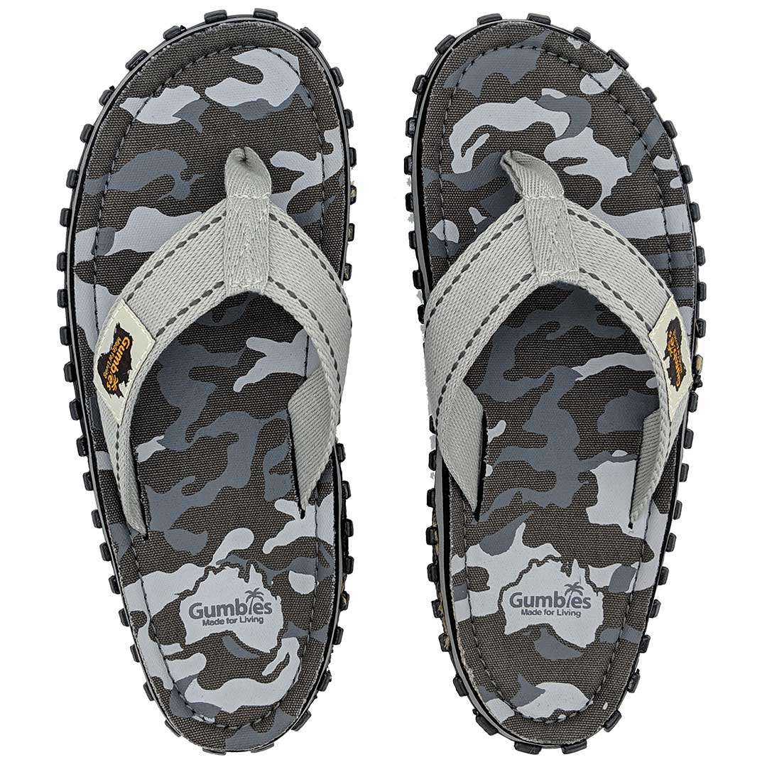 Islander Flip-Flops - Men's - Grey Camouflage