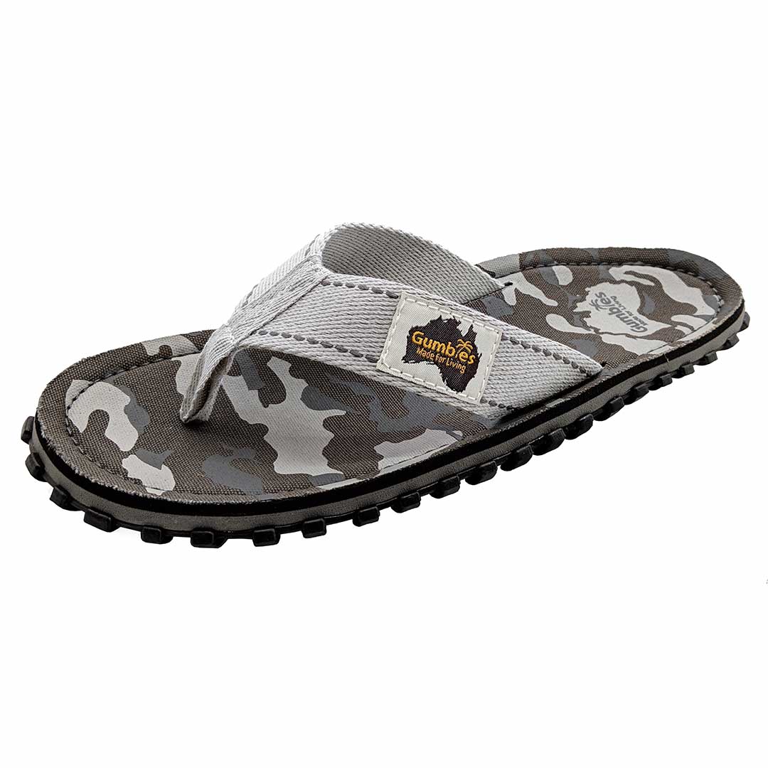 Islander Flip-Flops - Men's - Grey Camouflage