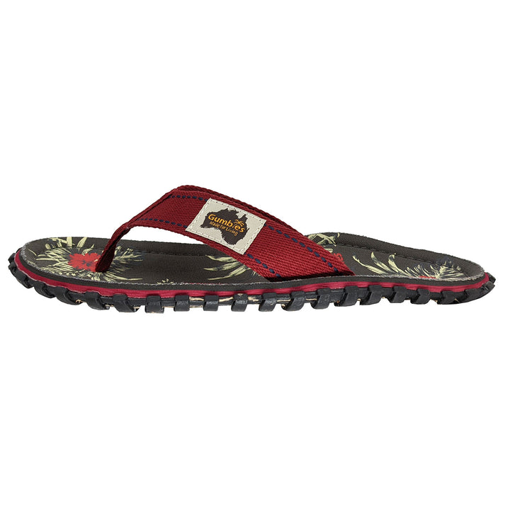 Islander Flip-Flops - Men's - Grey Hibiscus